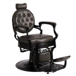 Kraven Textured Black Barbers Chair