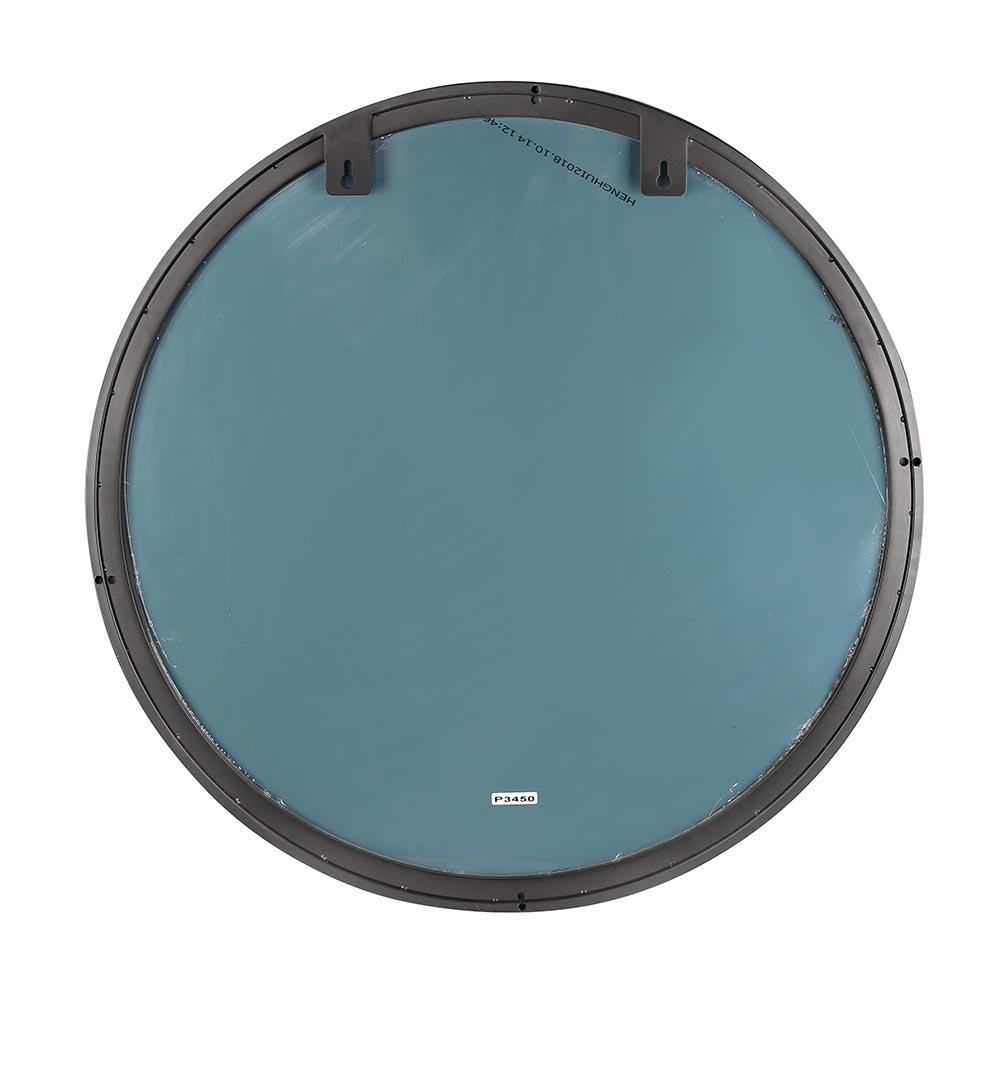 8122 Nero Round Salon Mirror 2