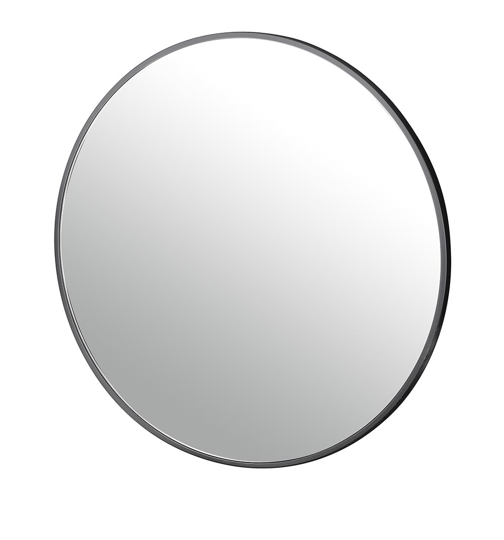 8122 Nero Round Salon Mirror 3