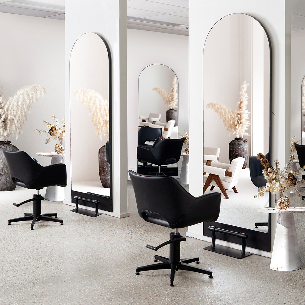 3 Chloe Black Salon Chair
