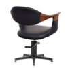 3017.01.MD Oakley Midnight Salon Chair Back Angled