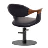 3017.01.MD Oakley Midnight Salon Chair Back Angled Omega