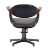 3017.01.MD Oakley Midnight Salon Chair Back Black Base