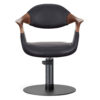 3017.01.MD Oakley Midnight Salon Chair Front Omega