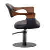 3017.01.MD Oakley Midnight Salon Chair Omega Side