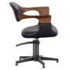 3017.01.MD Oakley Midnight Salon Chair Side Black Base