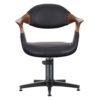 3017.01.ME Oakley Midnight Salon Chair Front Black Base