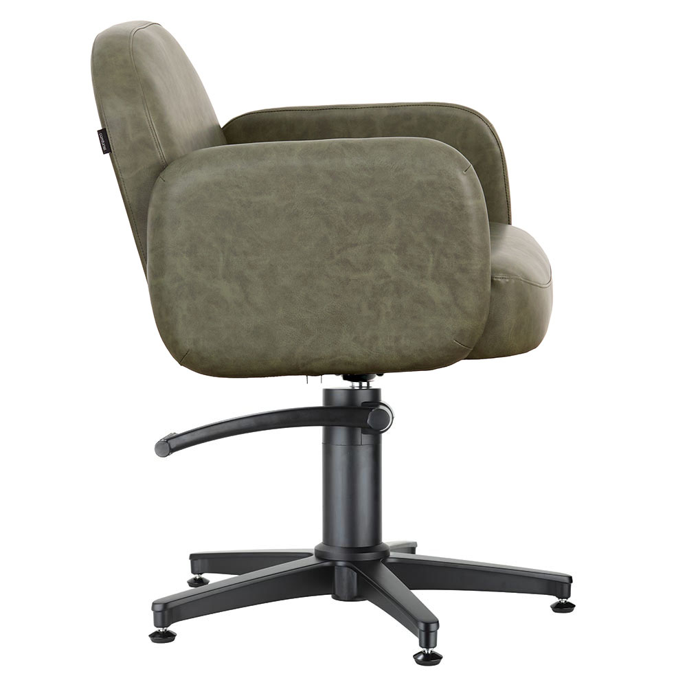 3018.01.S Lulu Sage Green Salon Chair Side Black Base