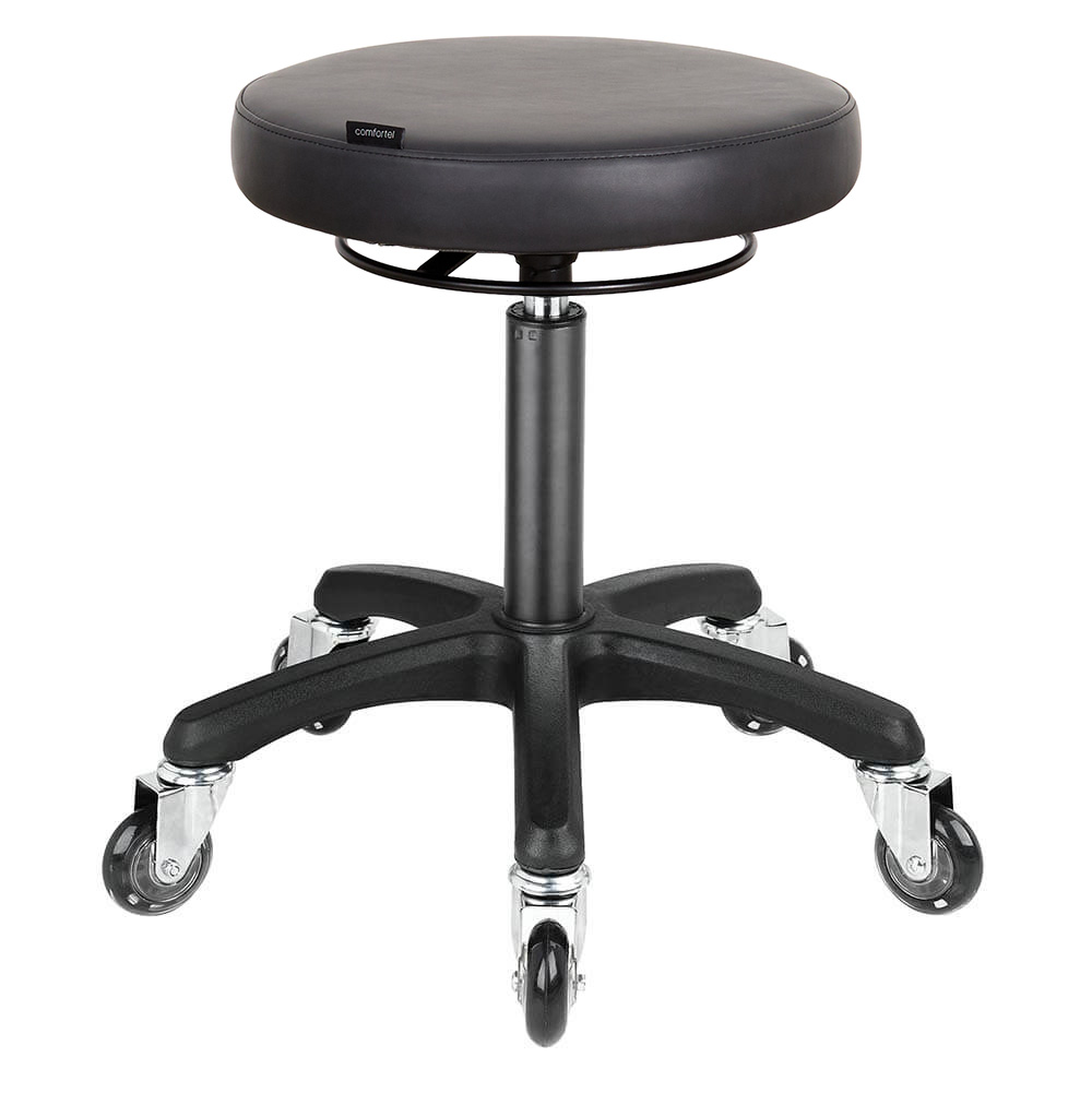 3500.01.MD Midnight Salon Stool Black Base