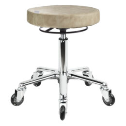 Sand Salon Stool with Aluminium Base