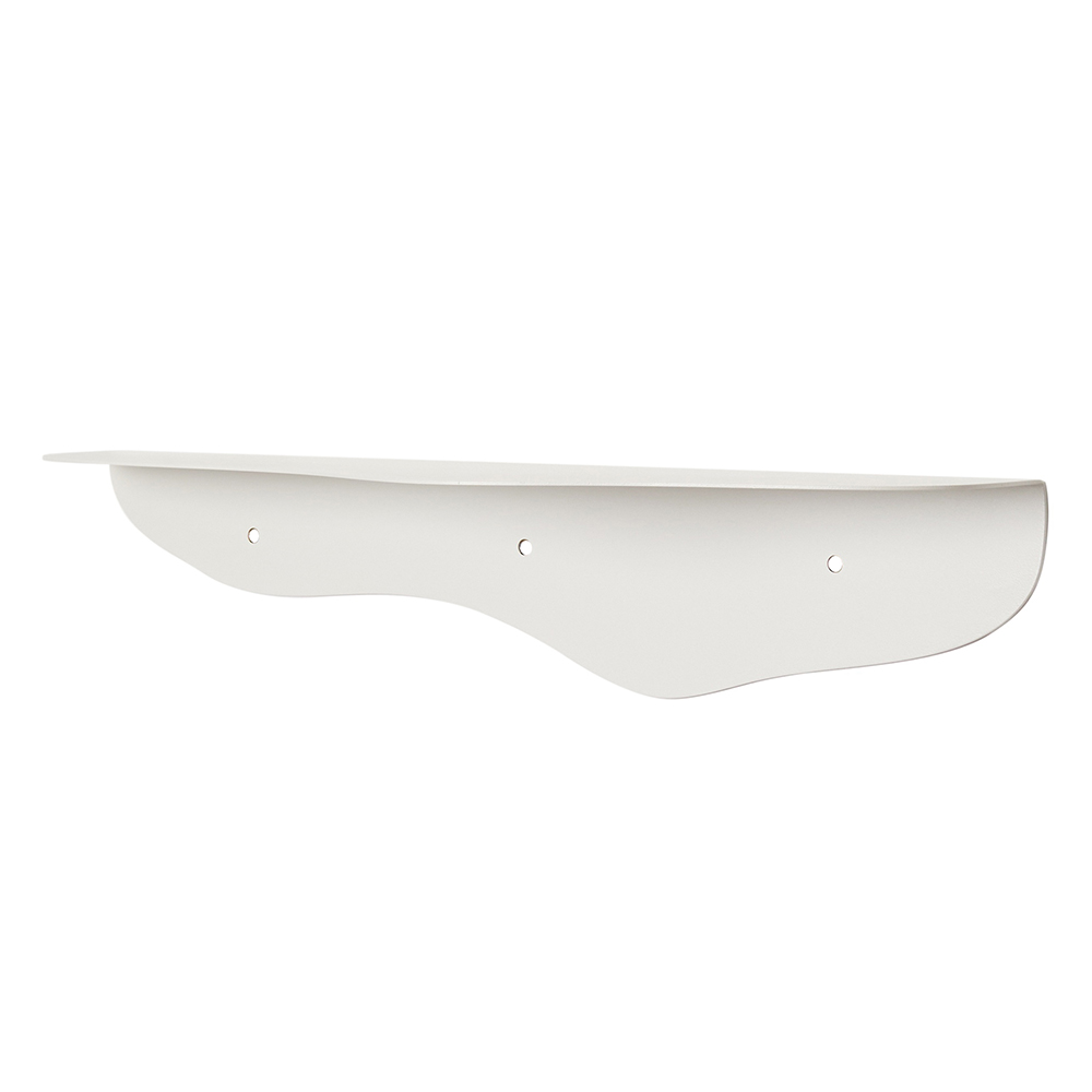7416.01.W Wavy Metal Shelf White - Large