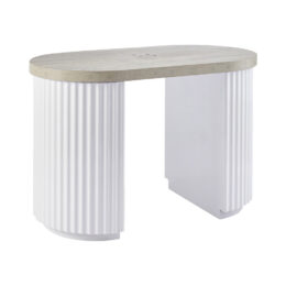 Crema Double Workstation Table