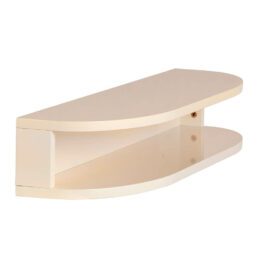 Floating Curved Double Bench - Cream Pink