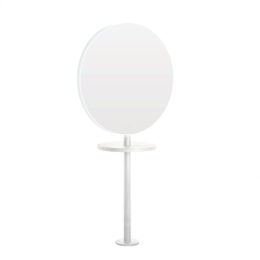 White Pole Joiner II with Circa LED
